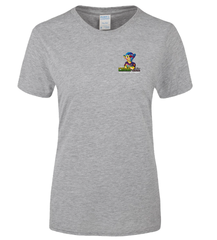 Woman's Colourful Form Fitting  GreyTee