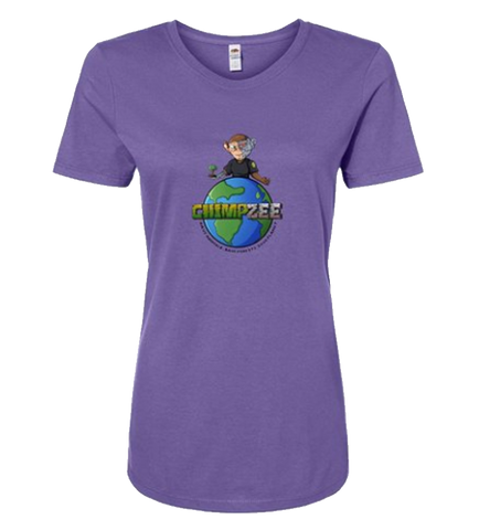 Woman's Save Planet Purple Tee