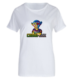 Colourful  Soft  White Woman's Tee