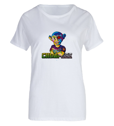 Colourful  Soft  White Woman's Tee